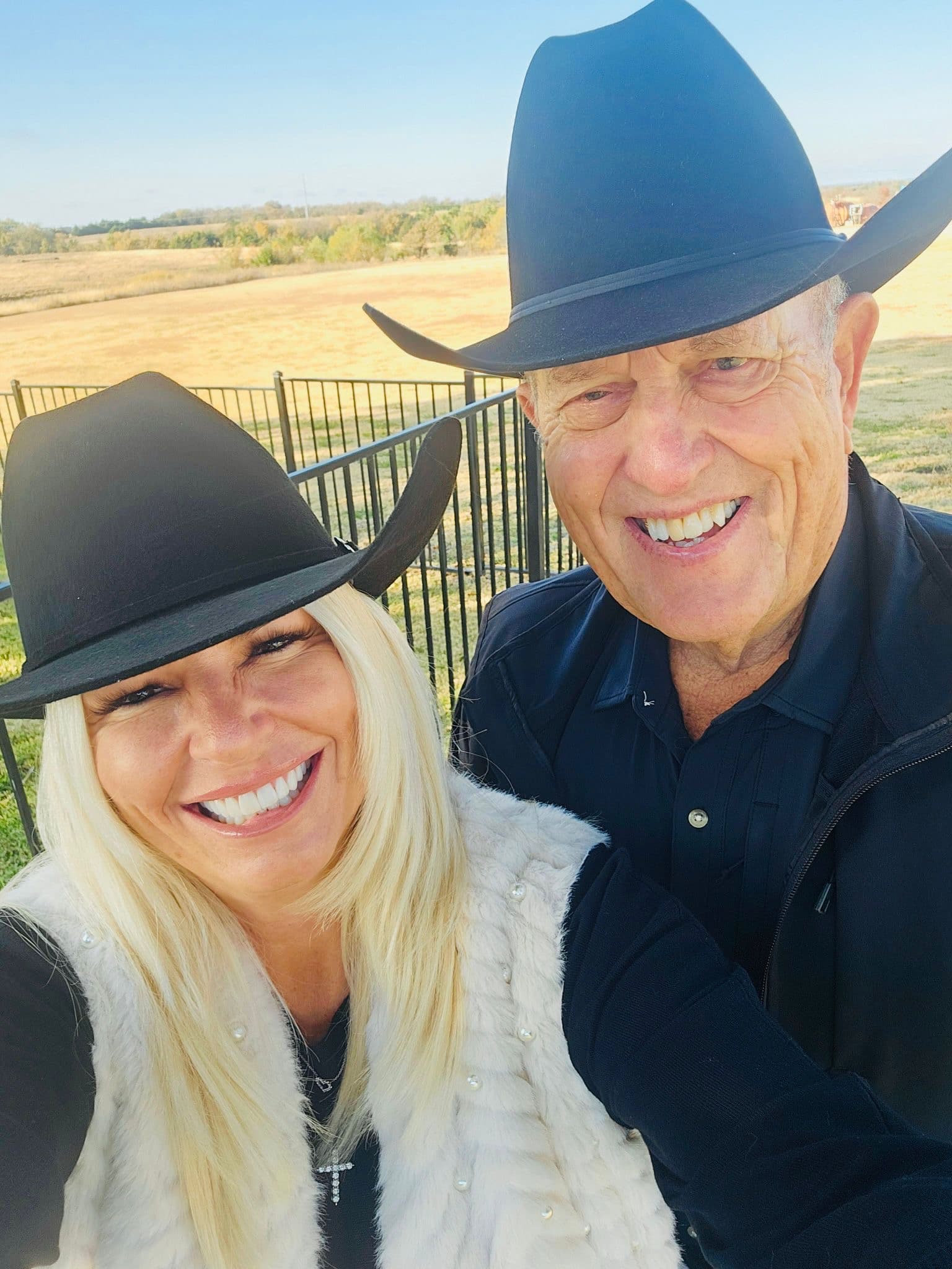 Selfie with cowboy hats