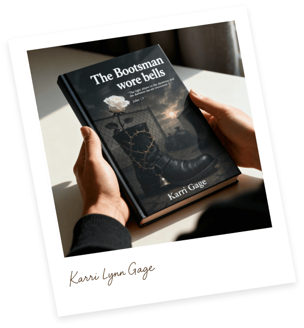 Karri Lynn Gage with book